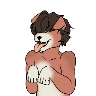 😛 emoji Furry Telegram sticker 6 of 8