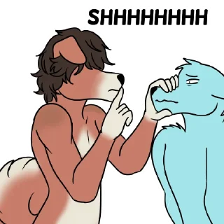 ☝️ emoji Furry Telegram sticker 8 of 8