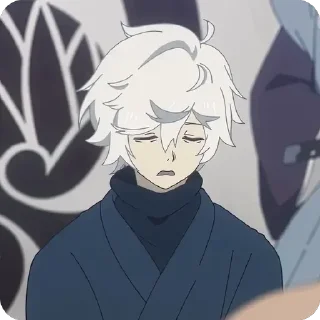 😩 emoji Jigokuraku ‣ @animestickersii Telegram sticker 9 of 120