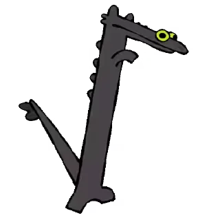 😊 emoji Dancing Toothless Telegram sticker 4 of 8