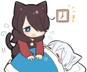 Sticker from Black Kitten & White Kitten