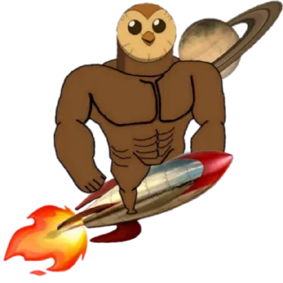 🚀 emoji $OWL Telegram sticker 5 of 10