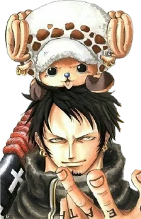 👨‍👦 emoji Trafalgar D Law @Blue_rose_sword Telegram sticker 9 of 40