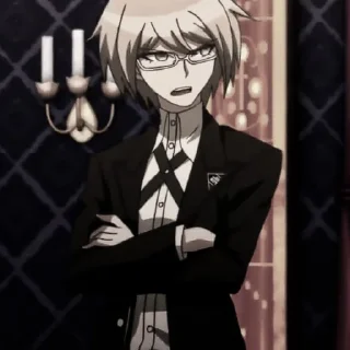 💼 emoji Byakuya Togami - @cylsdiarys Telegram sticker 17 of 80