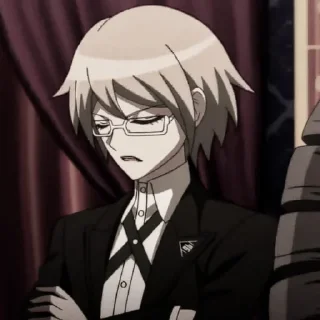 💼 emoji Byakuya Togami - @cylsdiarys Telegram sticker 23 of 80