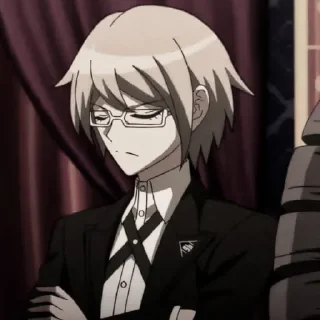 💼 emoji Byakuya Togami - @cylsdiarys Telegram sticker 22 of 80