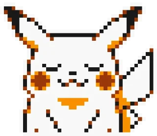 😌 emoji Pikachu sprites Telegram sticker 12 of 28