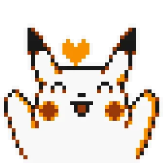 💕 emoji Pikachu sprites Telegram sticker 18 of 28