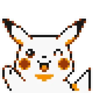 😄 emoji Pikachu sprites Telegram sticker 10 of 28