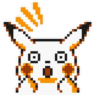 😱 emoji Pikachu sprites Telegram sticker 23 of 28
