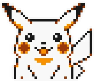 😃 emoji Pikachu sprites Telegram sticker 9 of 28