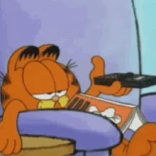 🥧 emoji 𑄽ৎ﹕Garfield by @mirtilinhos Telegram sticker 5 of 15