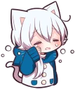 😭 emoji White Kitten (3) Telegram sticker 10 of 120