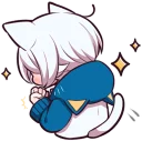 ✊ emoji White Kitten (3) Telegram sticker 13 of 120