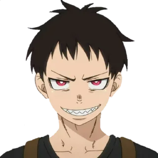 😏 emoji Fire force @Stikersll Telegram sticker 8 of 14