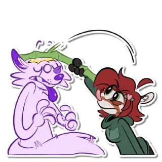 💥 emoji Zo the Firefox Telegram sticker 9 of 85