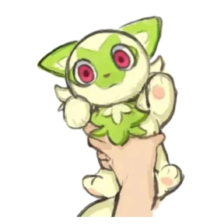 🤌 emoji Sprigatito! by @Teethshank Telegram sticker 7 of 10