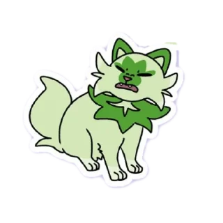 😾 emoji Sprigatito! by @Teethshank Telegram sticker 6 of 10