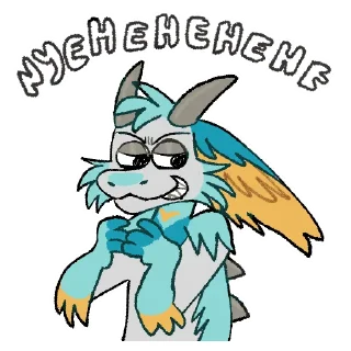 😈 emoji Fisher the Dragon Telegram sticker 7 of 85