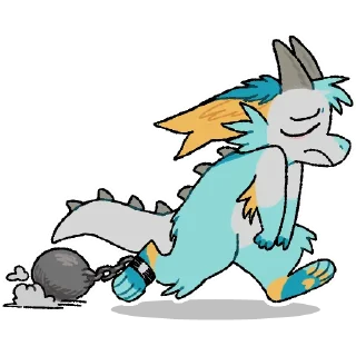⛓ emoji Fisher the Dragon Telegram sticker 8 of 85