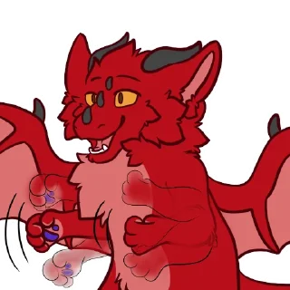 😃 emoji Hex the Dragon Telegram sticker 9 of 43