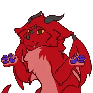 ❔ emoji Hex the Dragon Telegram sticker 7 of 43