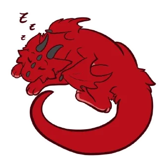 💤 emoji Hex the Dragon Telegram sticker 24 of 43