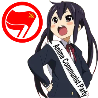 😊 emoji Commie Anime Girls Telegram sticker 9 of 26