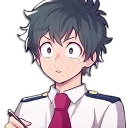 😧 emoji My Hero Academia - @ST4RSET Telegram sticker 4 of 21