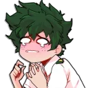 😳 emoji My Hero Academia - @ST4RSET Telegram sticker 2 of 21