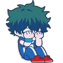 😓 emoji My Hero Academia - @ST4RSET Telegram sticker 17 of 21