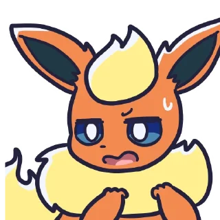 😫 emoji Eeveelutions Telegram sticker 20 of 100