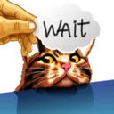 😨 emoji Meme The Cat Telegram sticker 7 of 42