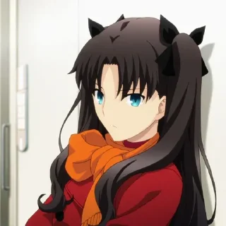 😠 emoji Rin Tohsaka • @aninestickersii Telegram sticker 19 of 112