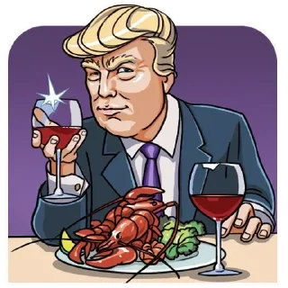 😊 emoji Donald Trump Telegram sticker 11 of 29