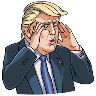 😊 emoji Donald Trump Telegram sticker 23 of 29