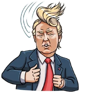 😊 emoji Donald Trump Telegram sticker 24 of 29