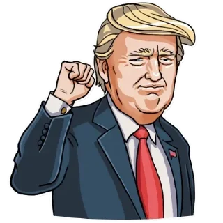 😊 emoji Donald Trump Telegram sticker 12 of 29