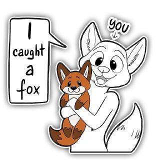 🦊 emoji Scott/Tyler Telegram sticker 13 of 53
