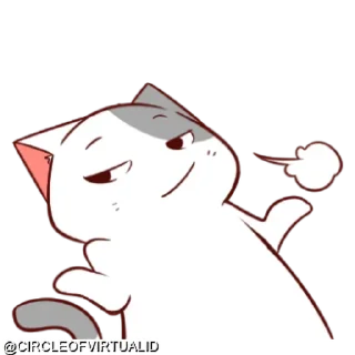 Sticker from @CIRCLEOFVIRTUALID KUCING GILA