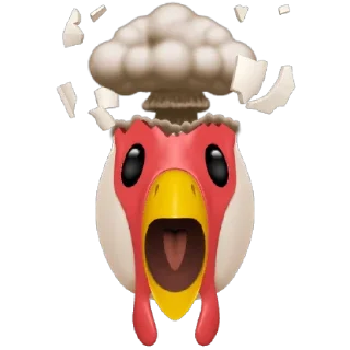 🐔 emoji 🤯🤯🤯 Telegram sticker 18 of 26