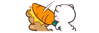 🥕 emoji ➽ᵐⁱⁿⁱ ᵐᵒᶜʰᵃ ᵉ ᵐⁱˡᵏ❥ @stickersdaManu Telegram sticker 14 of 85