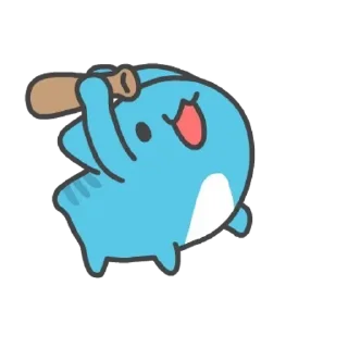 😊 emoji 貓貓蟲咖波 愛的鞭策 Telegram sticker 13 of 24