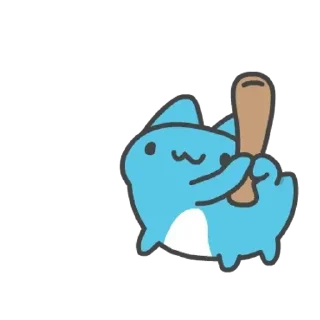 😊 emoji 貓貓蟲咖波 愛的鞭策 Telegram sticker 14 of 24