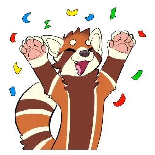 🎉 emoji Cerise/Rad Telegram sticker 9 of 18