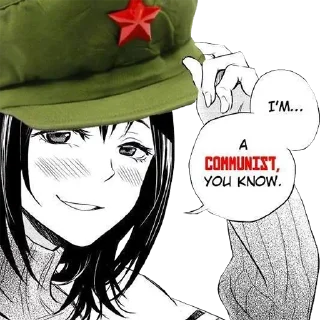 😊 emoji Commie Anime Girls Telegram sticker 10 of 26