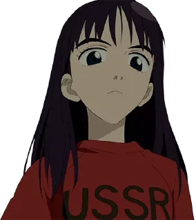 😊 emoji Commie Anime Girls Telegram sticker 6 of 26