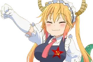 😊 emoji Commie Anime Girls Telegram sticker 8 of 26