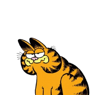 😐 emoji Garfield Фернандо Telegram sticker 19 of 21
