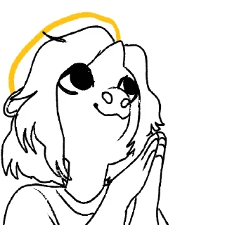 😇 emoji Lucy and Avalon ❤️ Telegram sticker 16 of 27
